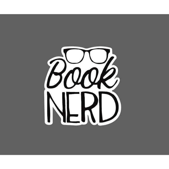 Book Nerd Sticker Glasses Reading