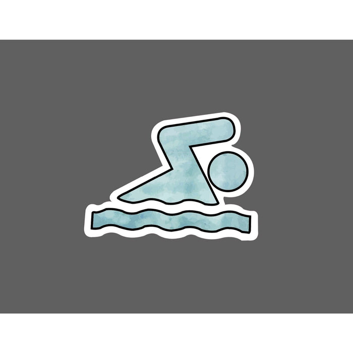 Swimmer Sticker Pool Swimming