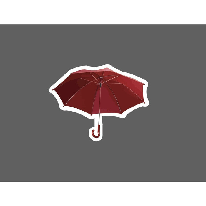 Umbrella Sticker Rain Red