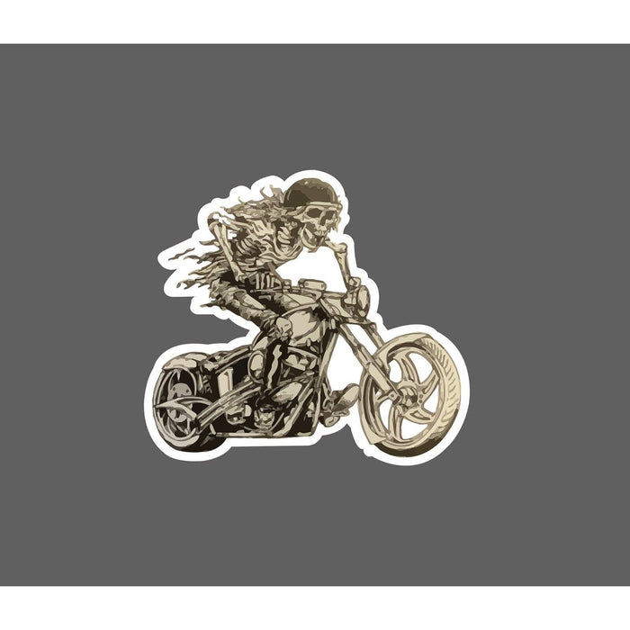 Skeleton Rider Sticker Motorcycle