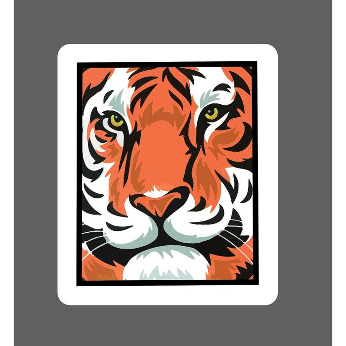 Bengal Tiger Sticker Face Wild