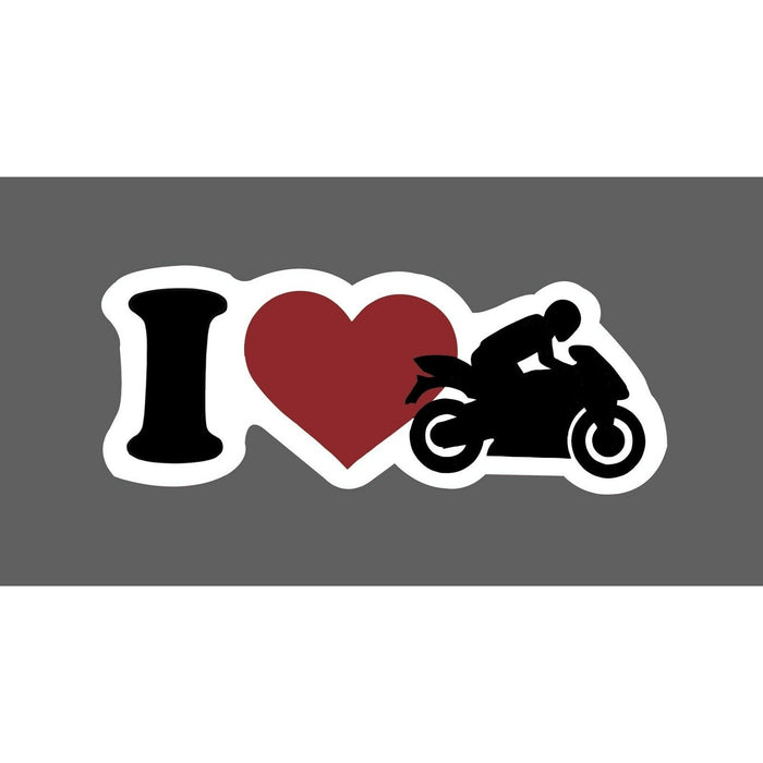 I Love Motorcycles Sticker Waterproof