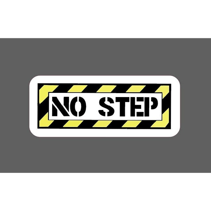 No Step Sticker Caution Warning