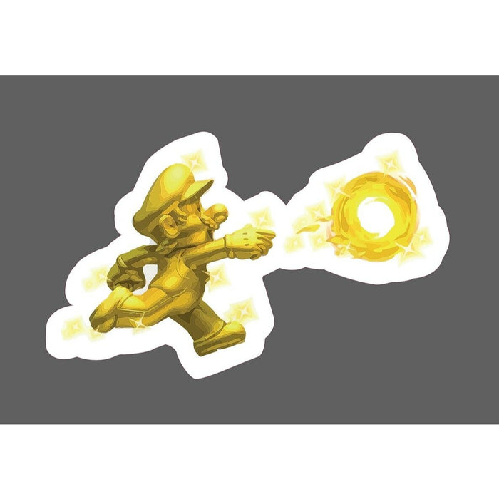 Golden Mario Sticker Fireball