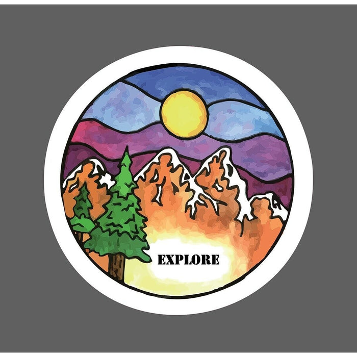 Explore Sticker Outdoors Nature