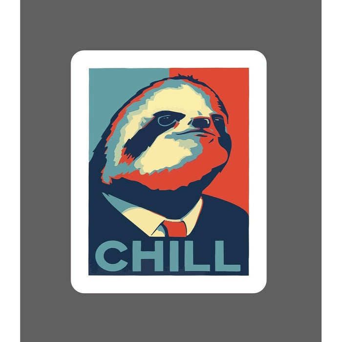 Sloth Chill Sticker Presidential