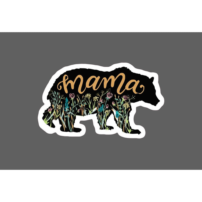 Mama Bear Sticker Flowers