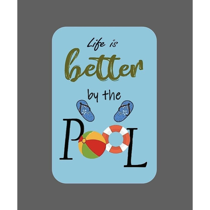 Life Is Better By Pool Sticker