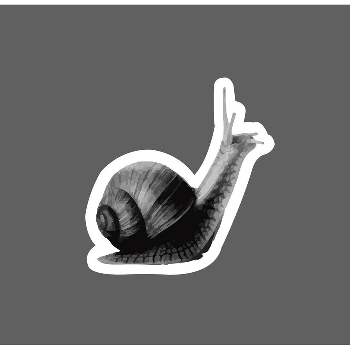 Snail Sticker Black and Gray