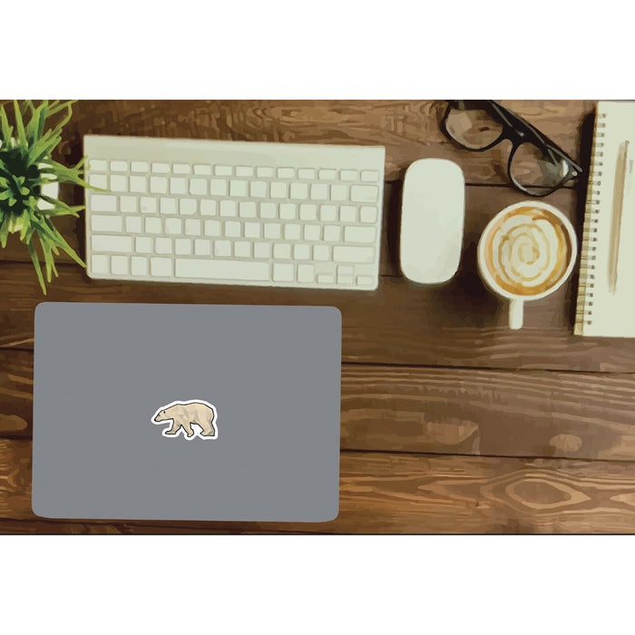 Polar Bear Sticker Geometric