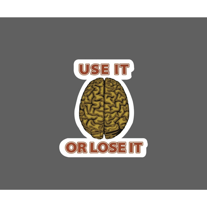 Use It Or Lose It Sticker Brain