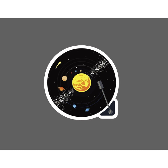 Solar System Sticker Record Music