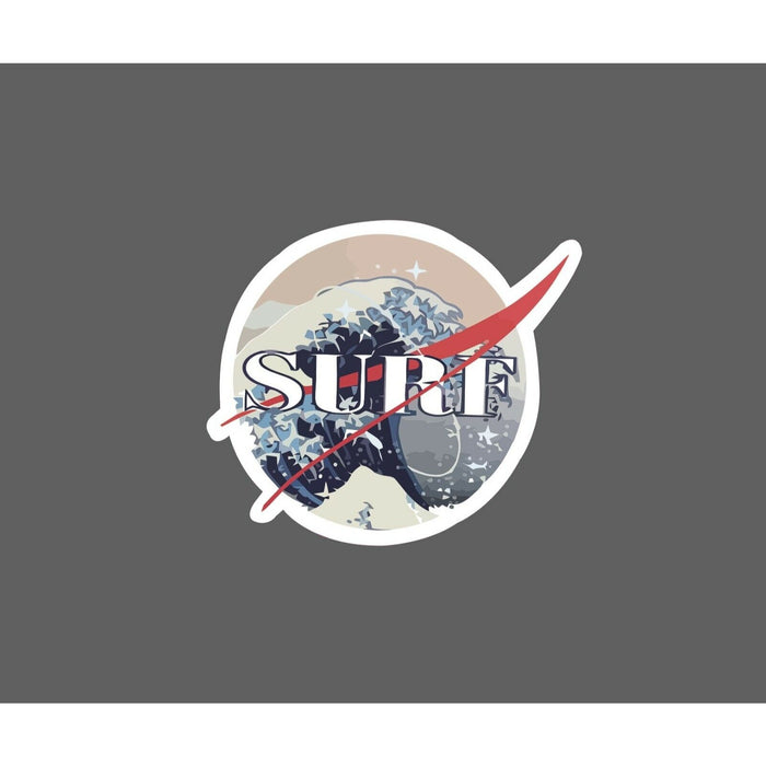 Surf Sticker Space Wave