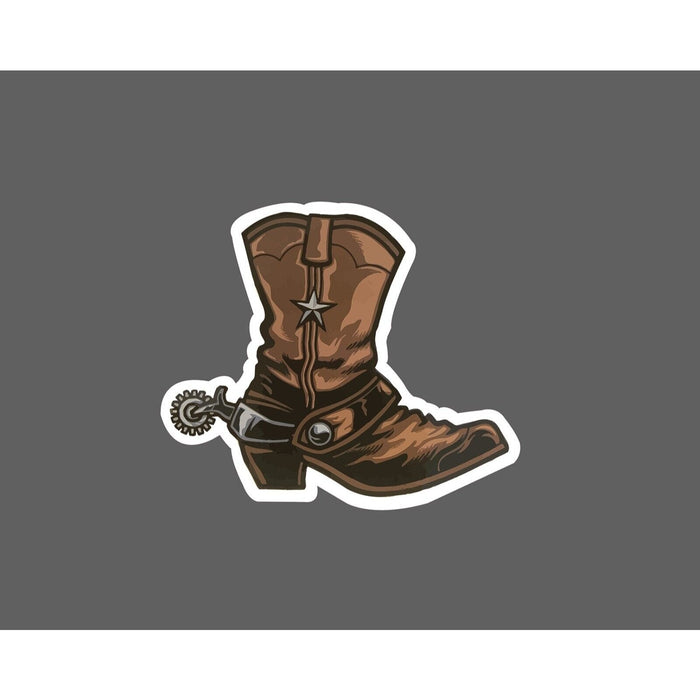 Cowboy Boots Sticker Spur