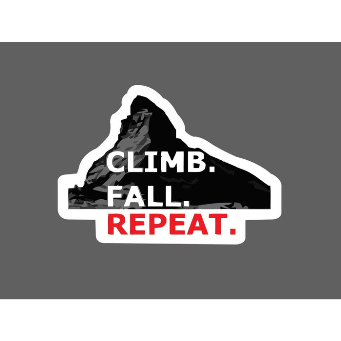 Climb Fall Repeat Sticker