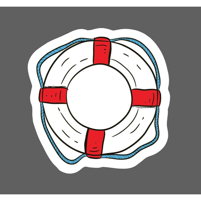 Life Preserver Sticker Swim