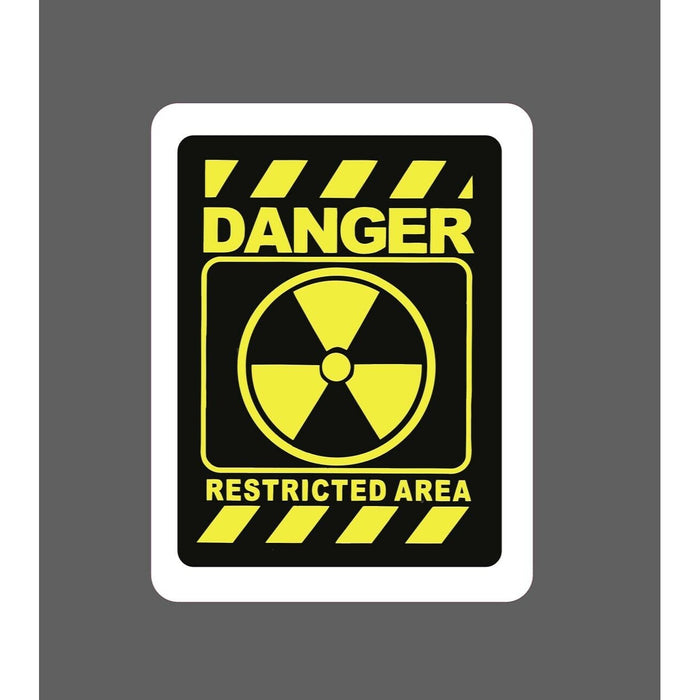 Danger Restricted Area Sticker