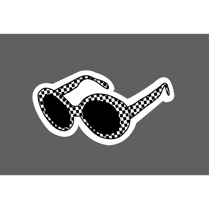 Checkered Sunglasses Sticker